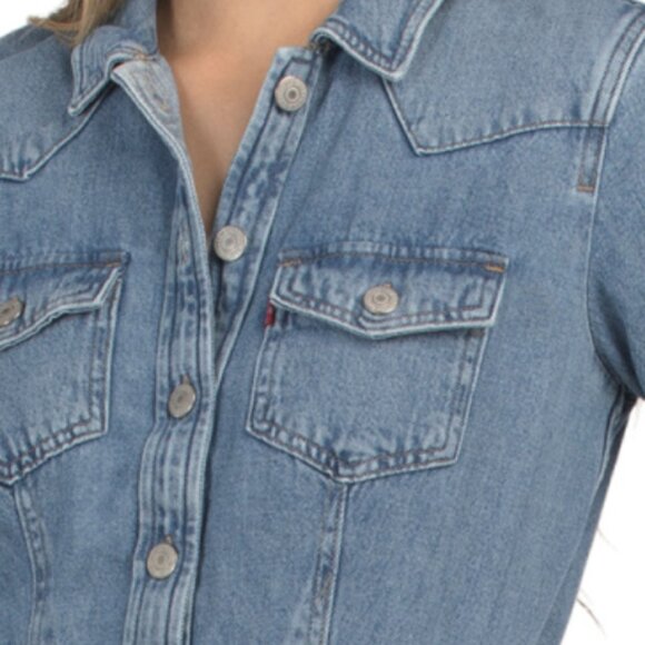 LEVIS Flynn Western Core Ringing Bells Mini Dress - Picture 2 of 3